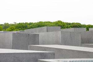 Monumento conmemorativo del holocausto judío en la ciudad de Berlín. foto