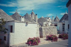 Trulli houses in Italy photo