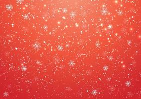 christmas background with falling snowflakes design
