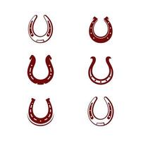 Horse shoe Vector icon design illustration