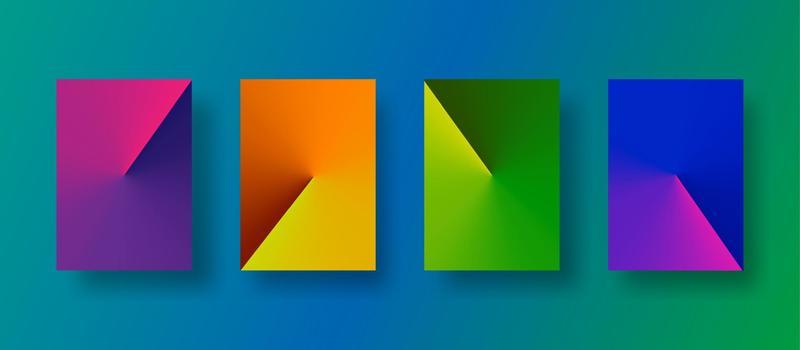 Screen gradient set with modern abstract backgrounds. Colorful fluid cover for poster, banner, flyer and presentation. Trendy vibrant color Template with screen gradient set for screens and mobile app