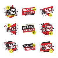 Set of Black Friday Badges