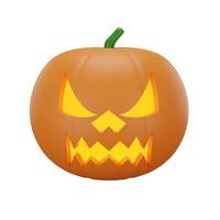 pumpkin with halloween concept photo