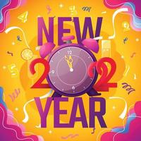 Happy New Year 2022 Countdown vector
