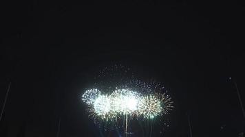 uma exibição de fogos de artifício da contagem regressiva do ano novo video