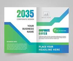 Brochure cover template design company profile cover vector