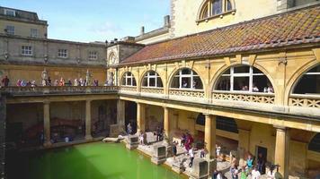 Baño Romano en Bath City, Reino Unido video