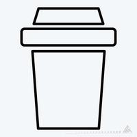 Icon Vector of Tea - Line Style