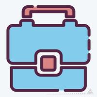 Icon Vector of Briefcase - Line Cut Style