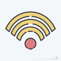 Vector Graphic of WiFi Connection - Line Cut Style