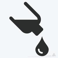 Icon Vector of Drop 2 - Glyph Style