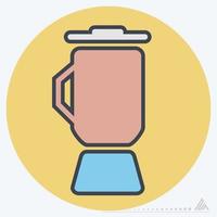 Icon Vector of Coffee Blender - Color Mate Style