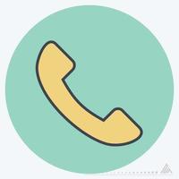 Icon Vector of Phone - Lineal Color Style