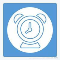 Icon Vector of Alarm - White Moon Style