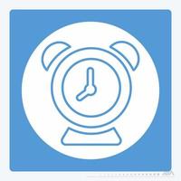 vector icono de alarma - estilo luna blanca