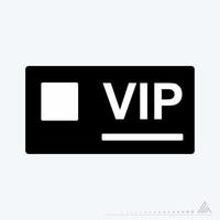 Vector Graphic of VIP Card - Black Style