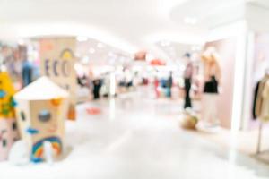 Abstract blur shop and retail store in shopping mall for background photo