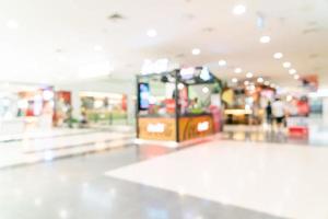 Abstract blur shop and retail store in shopping mall for background photo