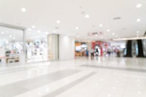 Abstract blur shopping mall and retail store for background photo