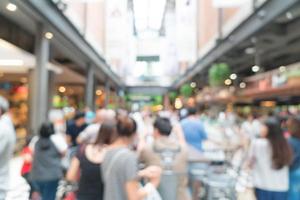 Abstract blur beautiful luxury shopping mall center photo