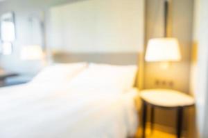 Abstract blur and defocused bedroom interior for background photo