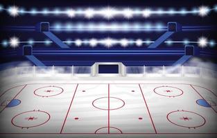 Winter Sport Stadium Background vector