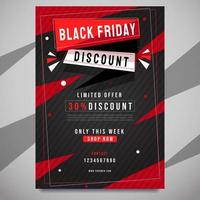 Celebrating Black Friday Discount Card vector