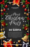 Exclusive Christmas Festivity Poster vector