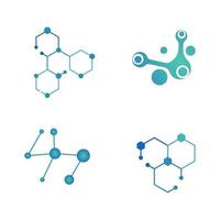 Molecule vector illustration design