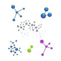 Molecule vector illustration design