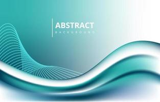 Turquoise Abstract Wave Lines Gradient Texture Background Wallpaper Graphic Design vector