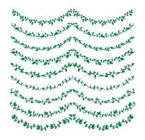 Hand Drawn Borders Elements Set Collection, floral Swirl ornament Vector