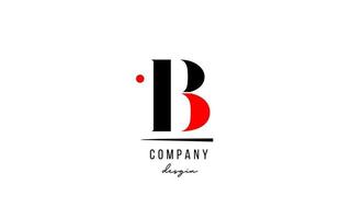 B letter logo alphabet design icon for company and business vector