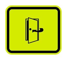 Mantenga la puerta cerrada símbolo signo aislado sobre fondo blanco, ilustración vectorial eps.10