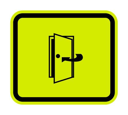 Keep Door Closed Symbol Sign Isolate On White Background,Vector Illustration EPS.10