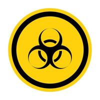 Beware Biological Hazard Symbol Isolate On White Background,Vector Illustration EPS.10 vector