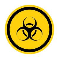 Beware Biological Hazard Symbol Isolate On White Background,Vector Illustration EPS.10 vector