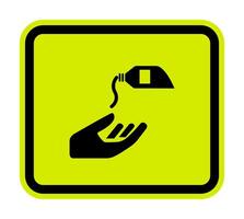 PPE Icon.Use Barrier Cream Symbol Sign Isolate On White Background,Vector Illustration vector