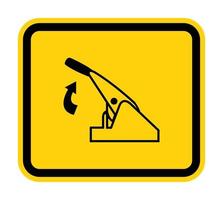 Pull Parking Brake Symbol Sign Isolate On White Background,Vector Illustration EPS.10 vector