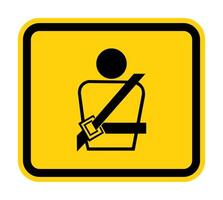 PPE Icon.Wearing a seat belt Symbol Sign Isolate On White Background,Vector Illustration EPS.10 vector