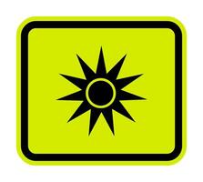 Beware Optical Radiation Symbol Isolate On White Background,Vector Illustration EPS.10 vector