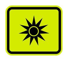 Beware Optical Radiation Symbol Isolate On White Background,Vector Illustration EPS.10 vector