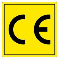 CE Mark Symbol Sign, Vector Illustration, Isolate On White Background Label .EPS10