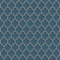 3d seamless pattern in islamic style vector