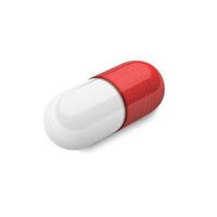 3d capsule pill vector