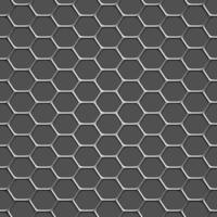 3d monochromatic honeycomb pattern background vector