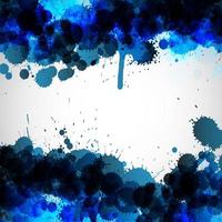 Blue ink blots vector background