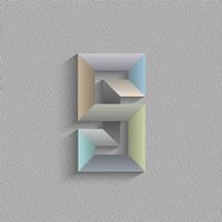 Abstract geometric shape vector