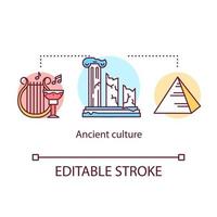 Ancient culture concept icon vector
