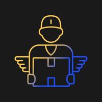 Courier gradient vector icon for dark theme